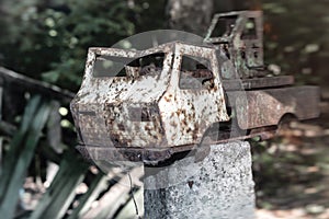 Abandoned toy truck