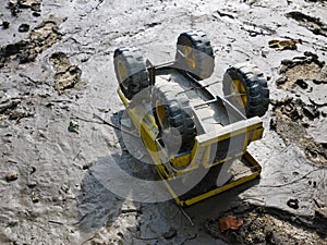 Abandoned Toy Truck on Playground