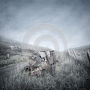 Abandoned Tractor Wreck