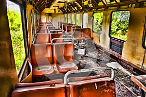 Abandoned train