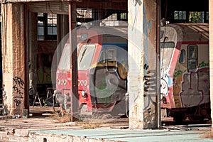 Abandoned train depot, Athens - Greece.