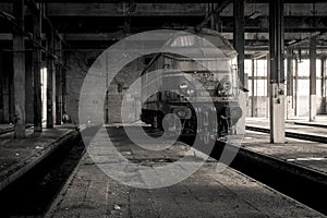 Abandoned train station