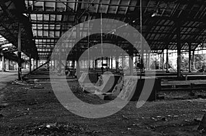 Abandoned train station