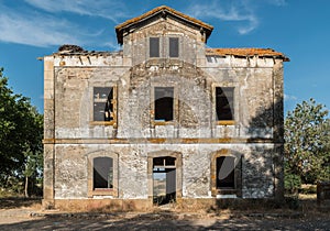 Abandoned train station in lumbreras