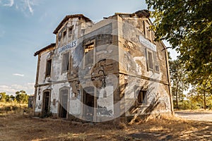 Abandoned train station in lumbreras