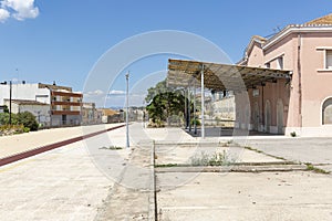 An abandoned train station of Manuel-Enova town