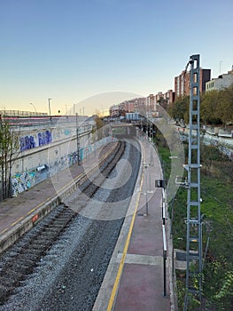 Abandoned train track, time evolves