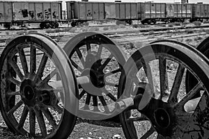 Haj Railway, Jordan, abandoned trains photo