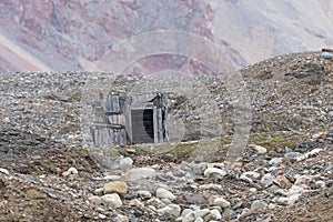 Abandoned Trapper Hut in the Arctic photo