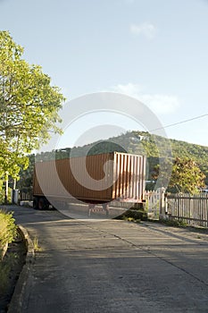 Abandoned truck highway bequia