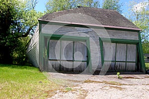 Abandoned Two Car Garage