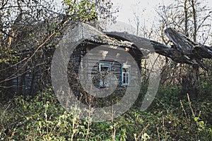 Abandoned village Chernobyl.