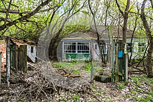 Abandoned village in Chernobyl