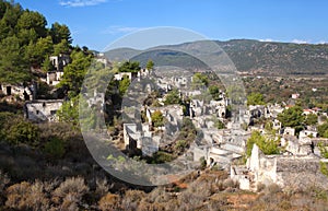 Abandoned village of Kayakoy in Turkey