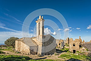 Abandoned village of Occi near Lumio in Corsica