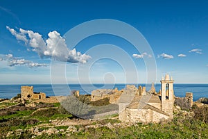 Abandoned village of Occi near Lumio in Corsica