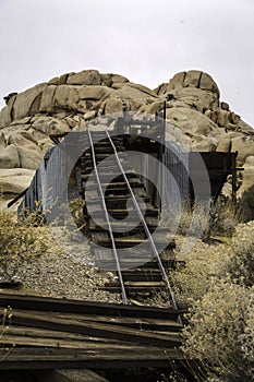 Abandoned Wall Street Mill in Joshua Tree National Park