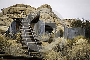 Abandoned Wall Street Mill in Joshua Tree National Park