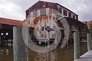 Abandoned Warehouse by Water