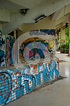 Abandoned water park, Hue