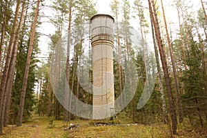 Abandoned water tower