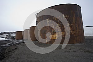 Abandoned whaling station - Deception Island - Antarctica