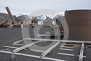 Abandoned whaling station - Deception Island - Antarctica