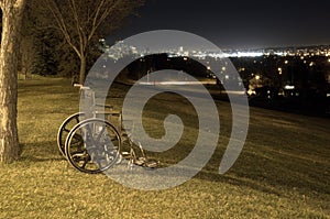 Abandoned wheel chair