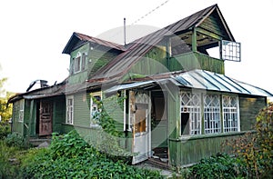 Abandoned wooden house