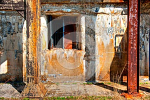 Abandoned WWIi Munitions storage bunker photo