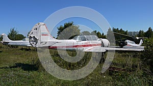 Abandoned Yak-52.Training for flight cadets. photo