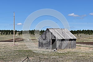 Abandonned shed in the countryside