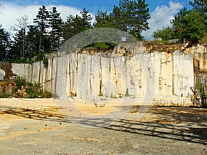 Abandonned stone pit in Istria