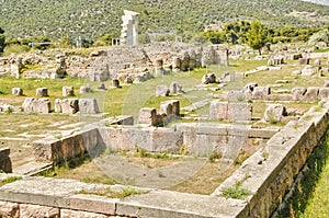 Abaton of Epidaurus at the sanctuary in Greece