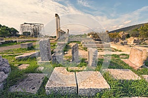 Abaton ruins at Epidavros, Greece