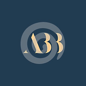 ABB abstract letter logo design