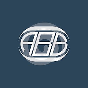 ABB abstract monogram logo design. ABB monogram unique modern flat abstract letter logo design