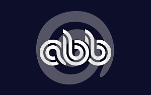 ABB Creative Unique Modern Letter Logo Design