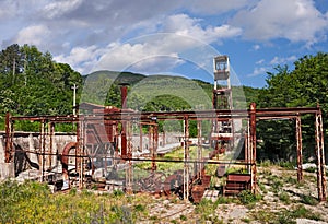 Abbadia San Salvatore, Siena, Italy: the abandoned mercury mine