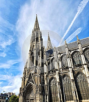 Abbatiale Saint-Ouen, Rouen, Normandy,  France