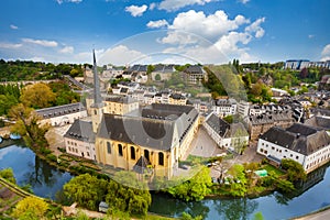 Abbey de Neumunster view in Luxembourg