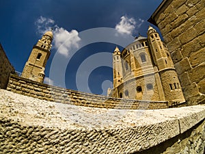 Abbey of Dormition Church of the Cenacle on mount Zion, Israel.