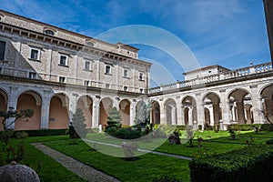 Cassino, Lazio, Italy. The Benedictine Abbey of Montecassino photo