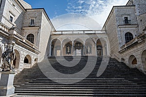 Cassino, Lazio, Italy. The Benedictine Abbey of Montecassino photo