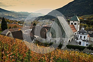 Abbey of Novacella, south tyrol, Bressanone, Italy. The Augustinian Canons Regular Monastery of Neustift.