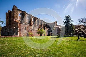 The Abbey of Saint Galgano (Abbazia di San Galgano), a Cistercian Monastery in Tuscany, Italy