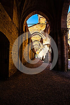 The Abbey of Saint Galgano (Abbazia di San Galgano), a Cistercian Monastery in Tuscany, Italy