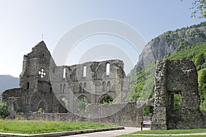 Abbey of Saint-Jean-d` Aulps, Haute-Savoie, French Alps