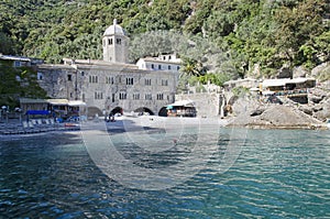 The abbey of San Fruttuoso near Portofino