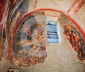 Crypt of Epiphanius, Abbey of St.Vincenzo Volturno, Rocchetta a Volturno, Castel San Vincenzo, Isernia, Italy photo